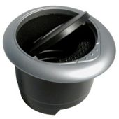 Ashtray black/grey round CP