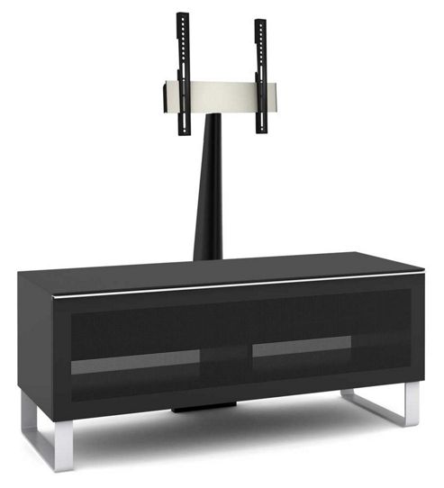 Image of Elmob Exclusive 120-03-fx Black Cantilever Tv Stand