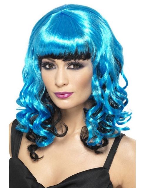 Image of Stricken Angel Black & Blue Wig