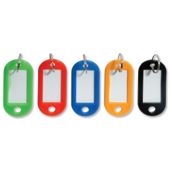 Helix Key Hangers Write-on Assorted Colours Ref W21070 [Pack 20]