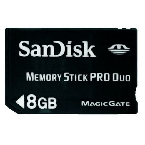 Image of Sandisk Memory Stick Pro Duo Card 8gb