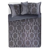 F&F Home Vienna Flock Double Duvet, Charcoal