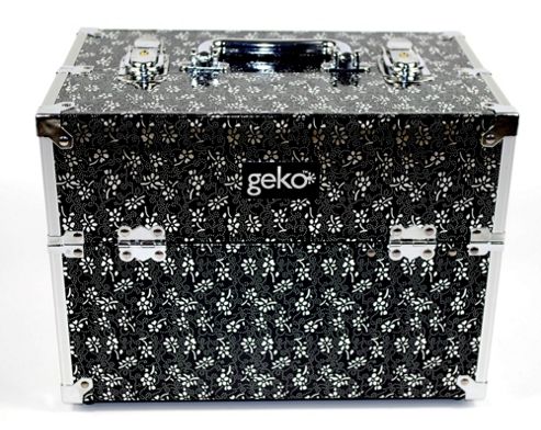 Image of Geko Products Vanity Case / Makeup Box In Black