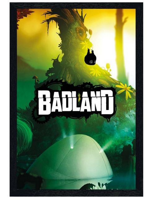 Image of Black Wooden Framed Badland Scenic World Poster