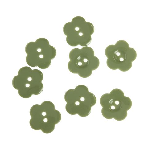 Image of Button Matchbook - Flower Green/pistachio