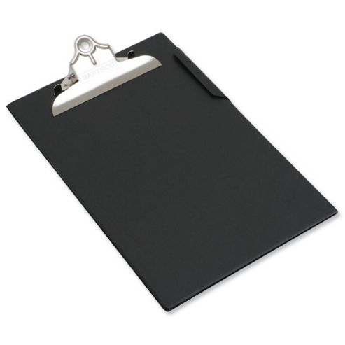 Image of Rapesco Clipboard Pvc-finish Heavy-duty Foolscap Black Ref Cd1000b2