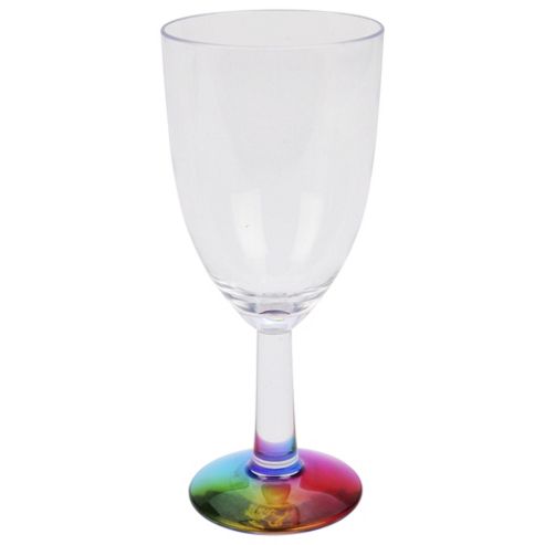 Image of Tesco Picnic Acrylic Wine Glass Ombre Base