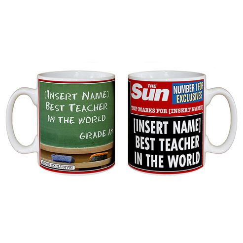 Image of Personalised The Sun Best Teacher Mug