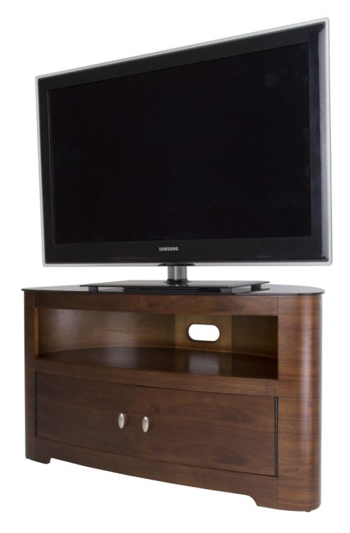 Image of Avf Affinity 55 Tv Stand With Cabinet - Walnut