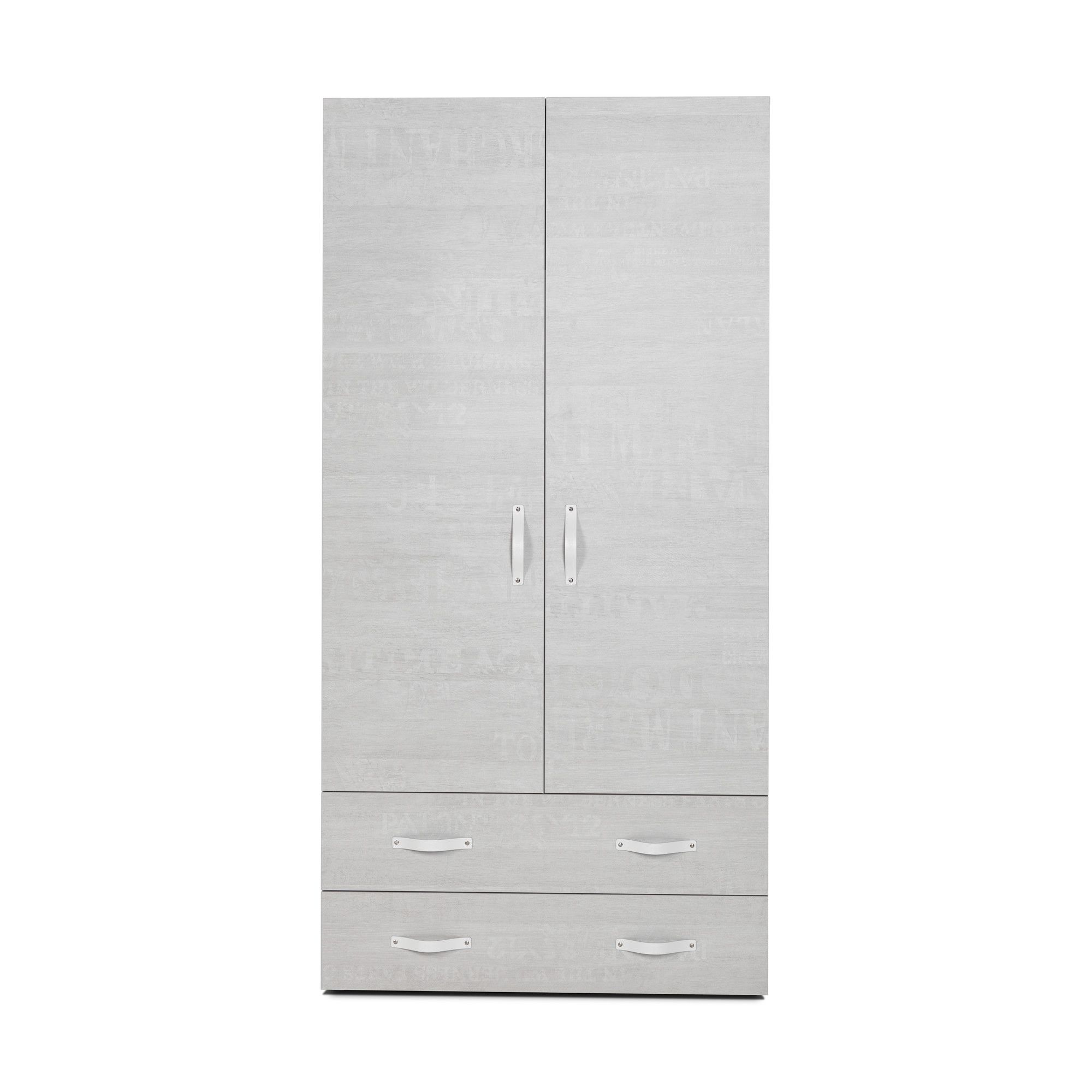 Didit Two-Drawer Wardrobe - Whisper Oak at Tescos Direct