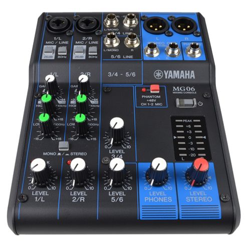 Image of Yamaha Mg06 Mg Series 6 Channel Analog Mixer