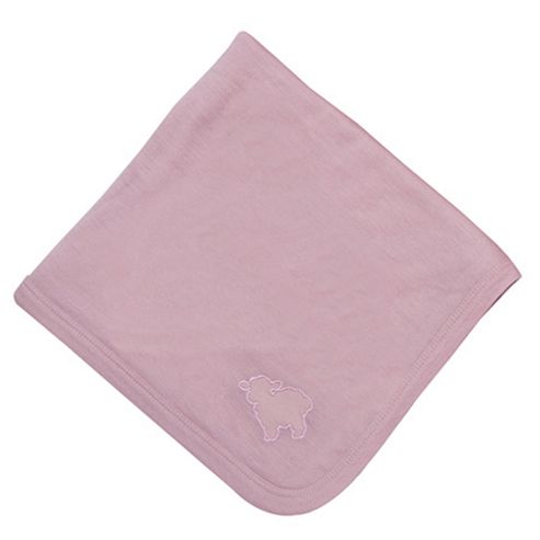 Image of Bambino Merino Merino Wool Swaddling Blanket Petal