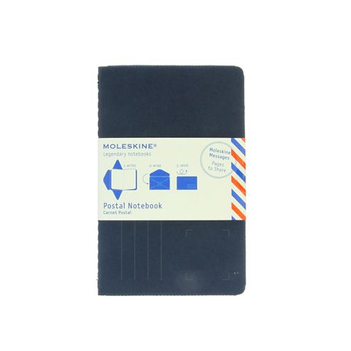 Image of Moleskine Postal Notebook - Pocket - Navy Blue