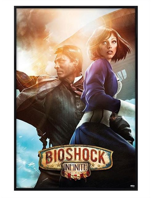 Image of Gloss Black Framed Bioshock Infinite Booker & Elizabeth Poster