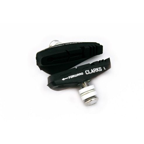 Image of Clarks Elite Road Brake Pads 55mm Integral Block W/angle Adjustment For Shimano, Sram, Tektro