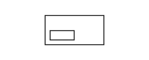 Image of Evolve Dl Recycled Envelope Window White Self-seal 90gsm Pack Of 1000 Rd7884