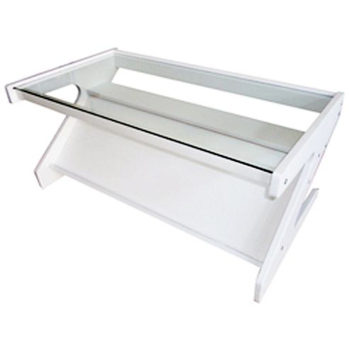 Image of Z - Glass Coffee Table / Tv Unit - White