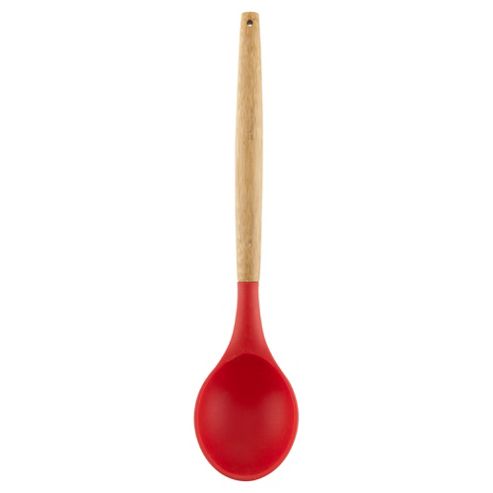 Image of Tesco Bamboo And Silicone Solid Spoon
