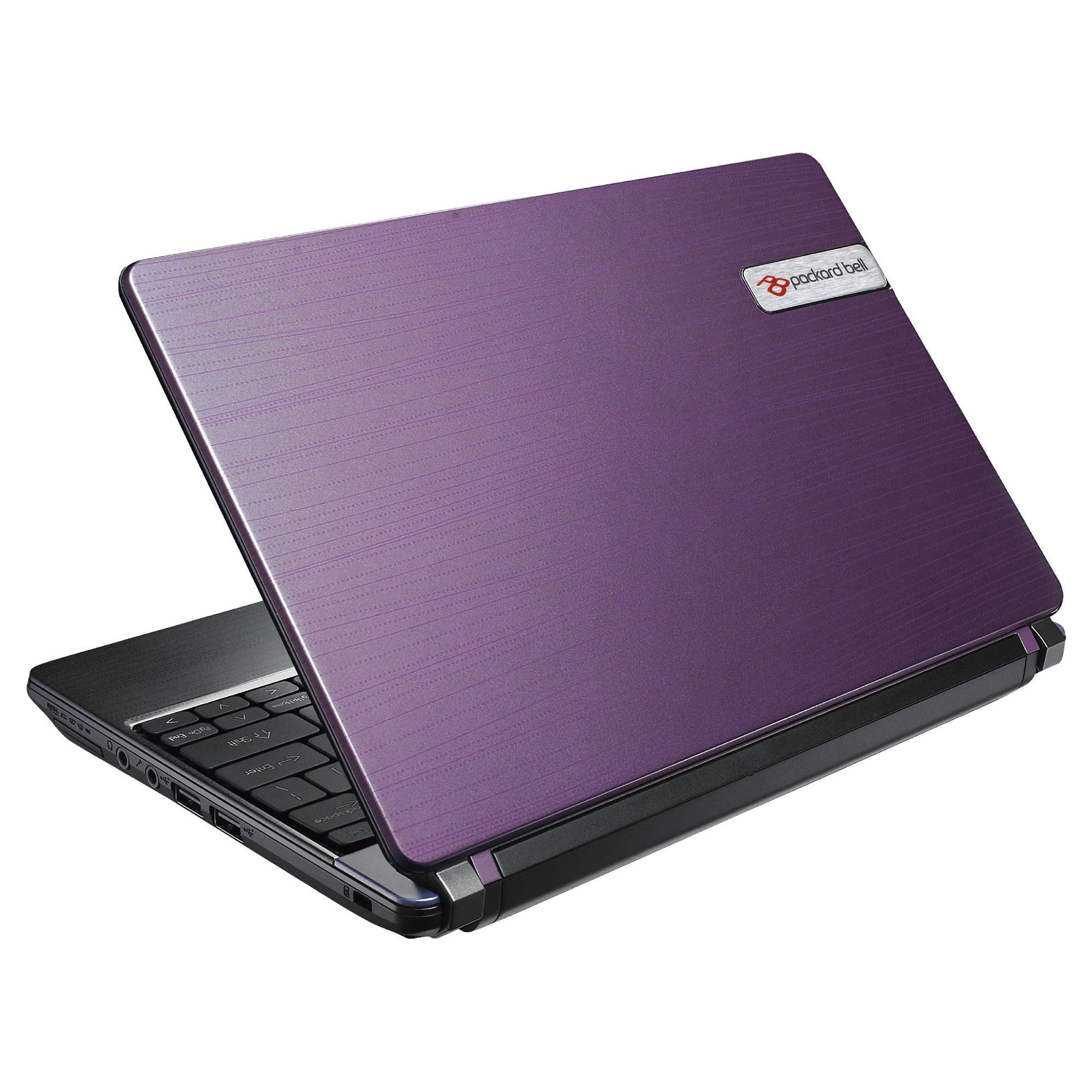 Packard Bell, Dot-S 6 Cell, Intel Atom N2600, 1GB, 320GB, 10.1", Netbook, Purple/Black