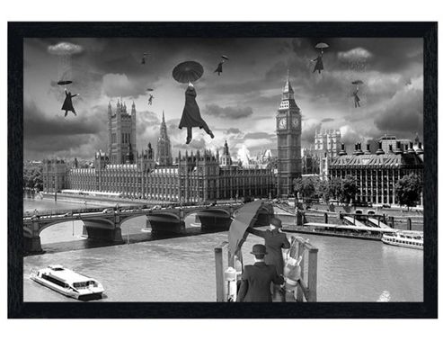Image of Thamas Barbey Black Wooden Framed Blown Away Poster