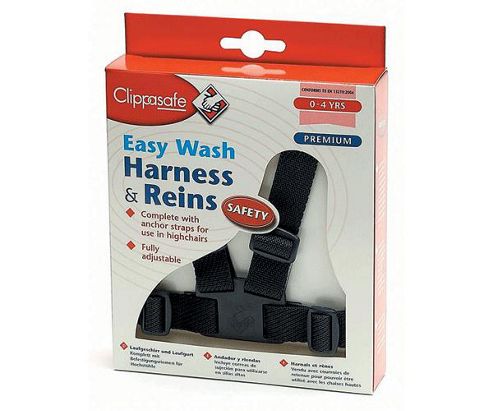 Image of Clippasafe Easy Wash Harness And Rein Navy