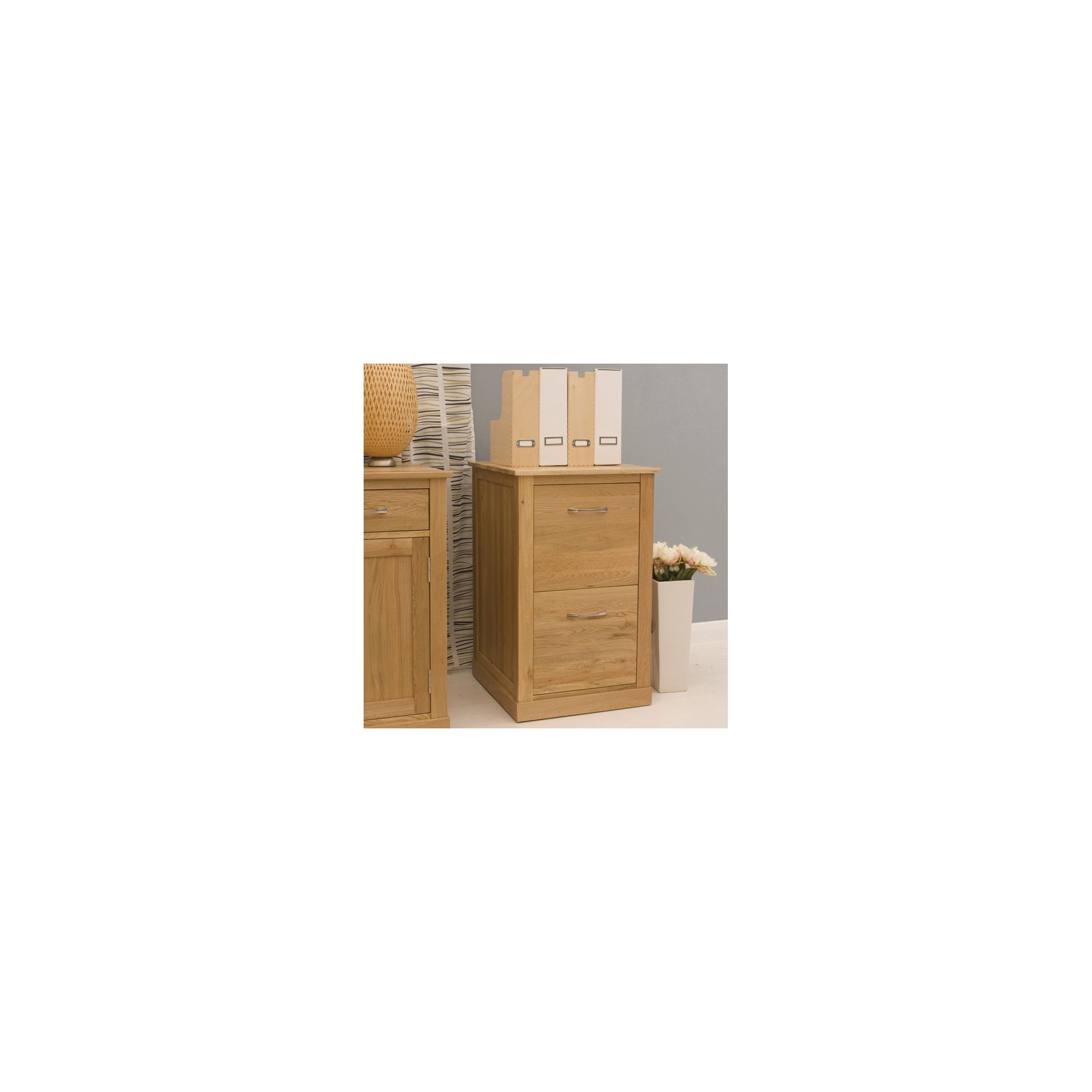 Baumhaus Mobel Oak 2 Drawer Filing Cabinet at Tesco Direct