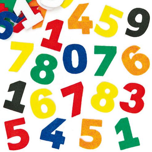 Image of Felt Number Stickers For Children (pack Of 540)