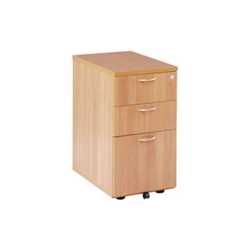 Image of Jemini 3-drawer Under-desk Pedestal Beech Kf72087