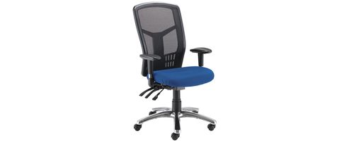 Image of Avior 24-hour High Back Mesh Operator Chair Blue 09hd05
