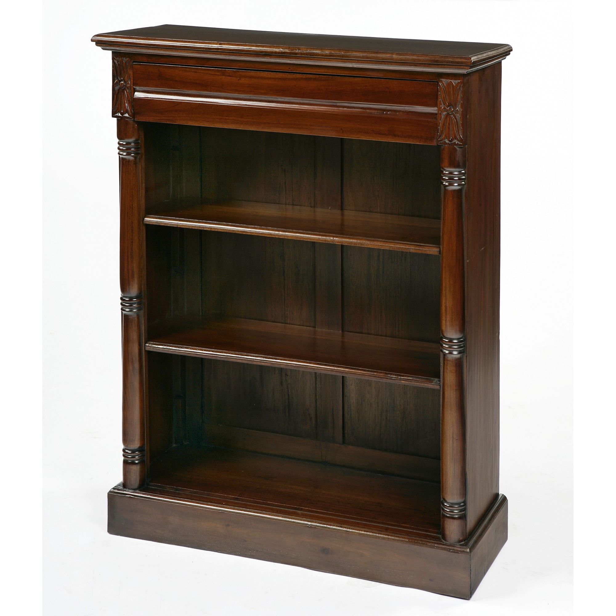 Anderson Bradshaw Colonial Low Open Bookcase in Mahogany at Tescos Direct