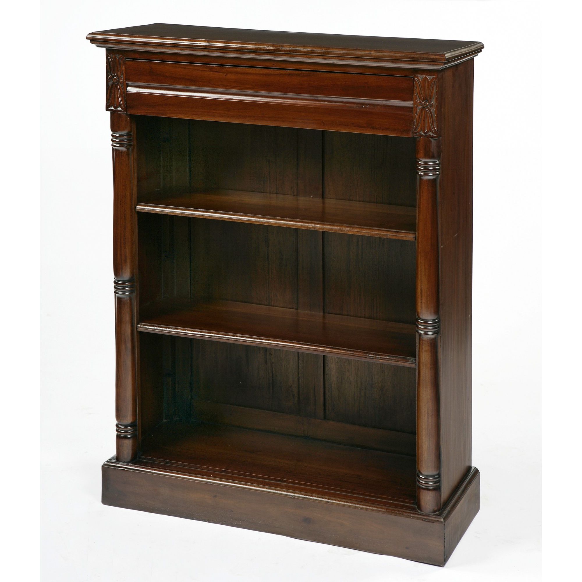Anderson Bradshaw Colonial Low Open Bookcase in Mahogany at Tesco Direct