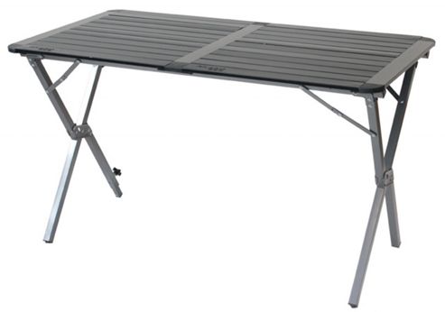 Image of Aluminium Double Roll Top Camping Table With Carry Bag