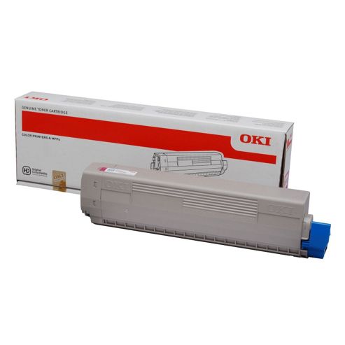 Image of Oki Magenta Toner Cartridge For C822 A3 Colour Printers (yield 7,300 Pages)