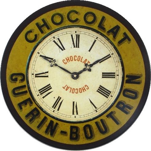 Image of Roger Lascelles Clocks Guerin-boutron Chocolate Wall Clock