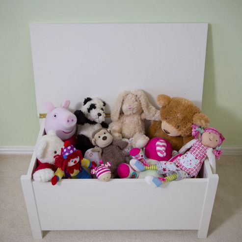 Image of Sugar & Spice Wooden Toy Box - White