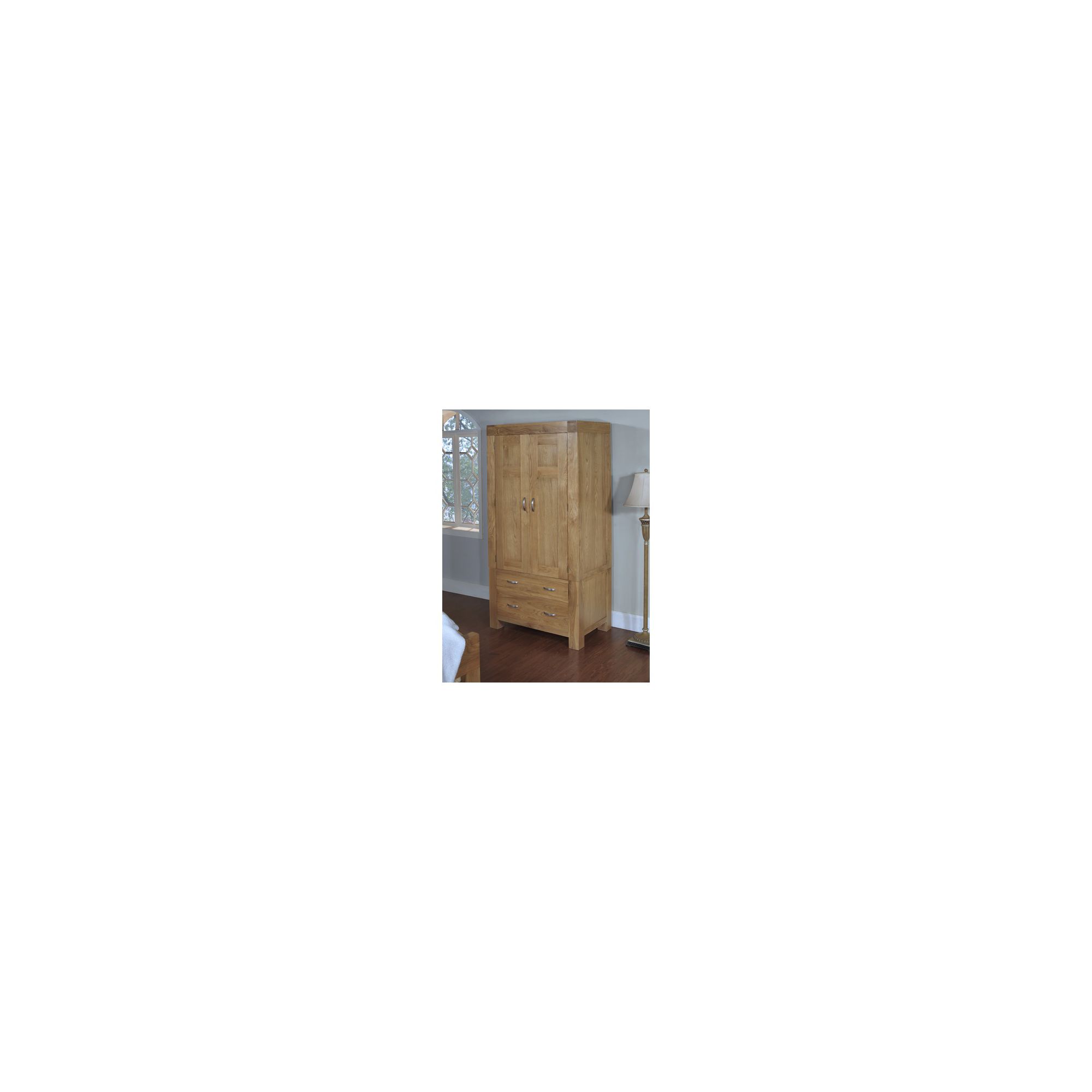 Hawkshead Rustic Oak Blonde Single Wardrobe at Tesco Direct