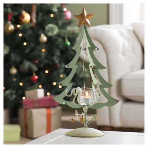 Image of Gisela Graham Metal Christmas Tree Night Light