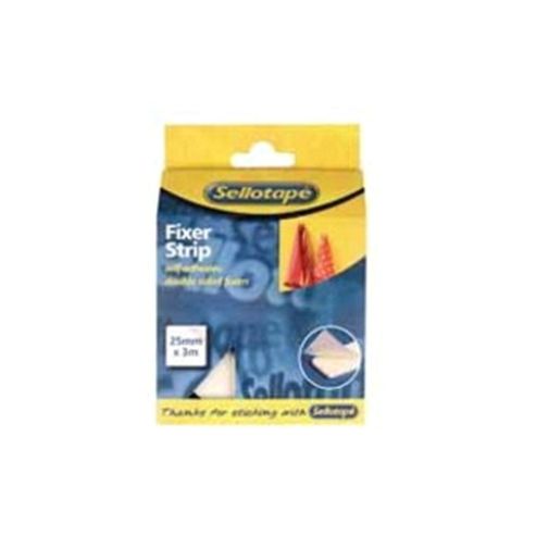 Image of Sellotape Sticky Fixers Strip 25mm X3 Metres 484330