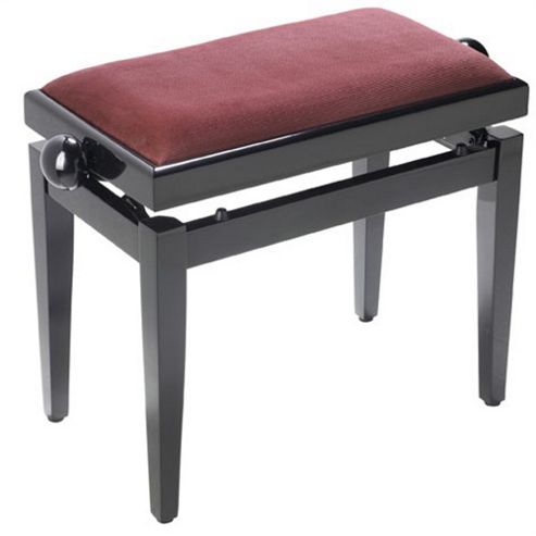 Image of Stagg Highgloss Black Piano Bench Without Top