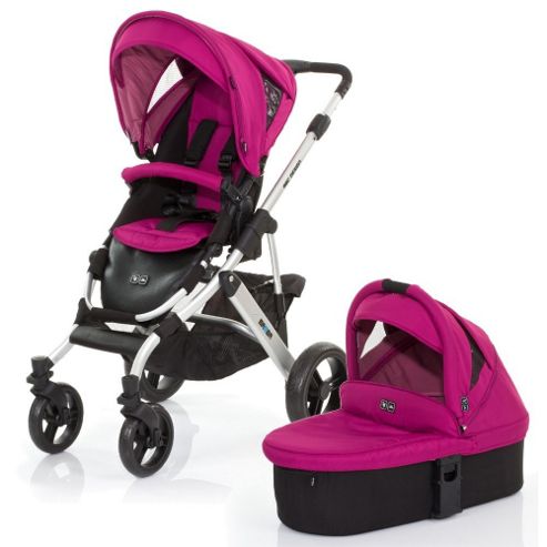 Image of Abc Design Mamba 3 In 1 Pushchair & Carrycot (silver/grape)