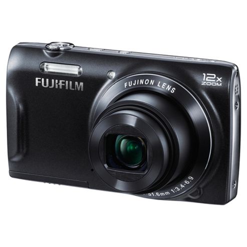 Image of Fujifilm Finepix T500 Digital Camera, Black, 16mp, 12x Optical Zoom, 2.7" Lcd Screen