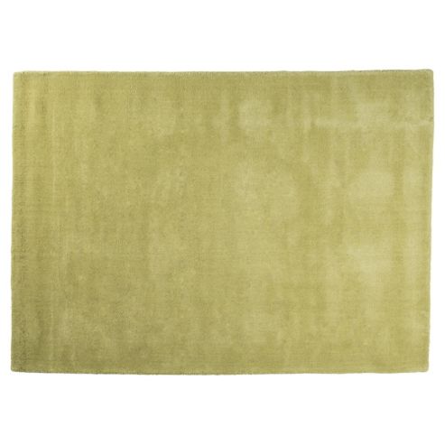Image of Plain Dye Wool Rug 120 X 170cm, Green
