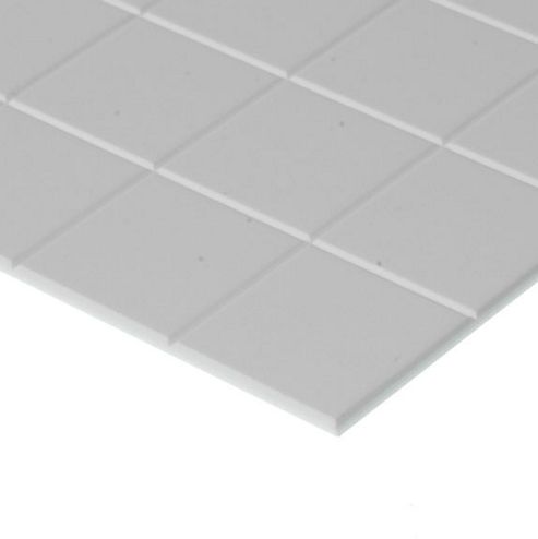 Image of Evergreen Styrene Sidewalk 12.7mm Squares (1/2")