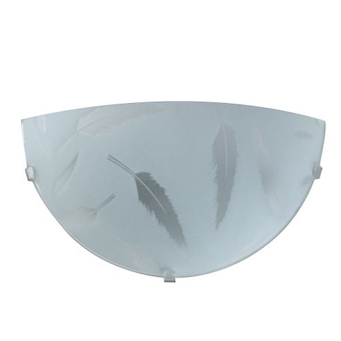 Buy Ohio Half Round Feather Design Wall Light from our Glass Lamp Shades range - Tesco