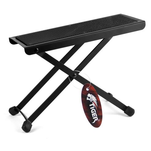 Image of Tiger Adjustable Folding Guitar Footstool - Black