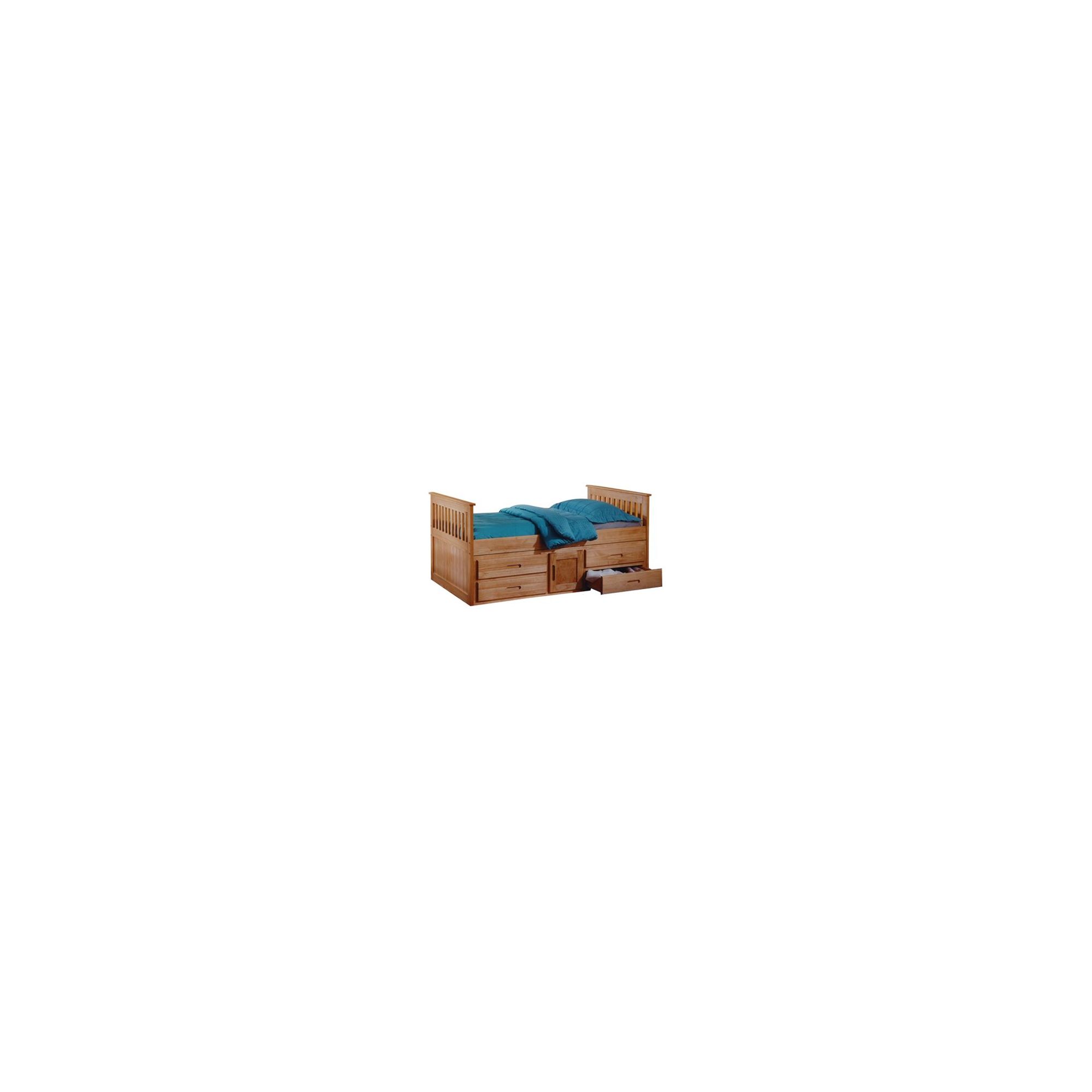 Amani Captain Single Bed - Waxed Pine at Tesco Direct