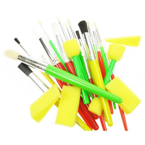 Image of Stencil Brush Value - 25 Pack