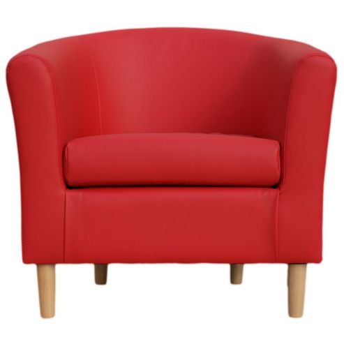 Image of Harmony Furnishings Nicole Faux Leather Tub Chair