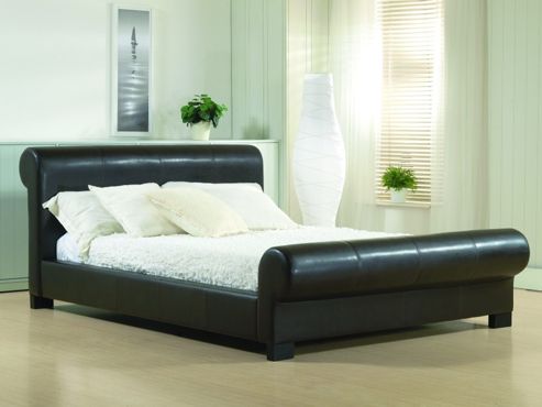 Image of Altruna Valencia Bed Frame - Double (4' 6") - Brown