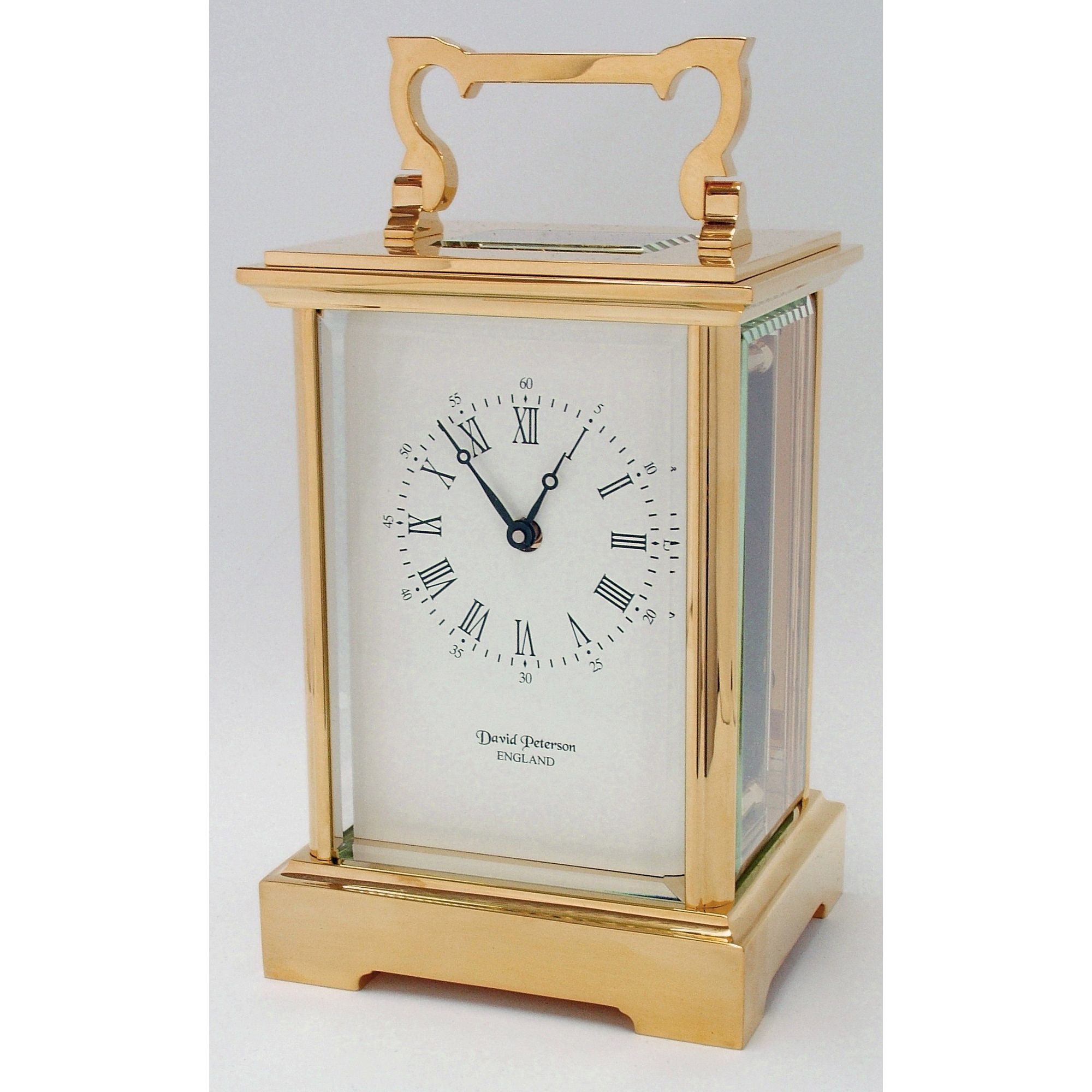 David Peterson Ltd 8 Day Grande Anglais Carriage Clock at Tesco Direct